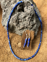 Heishi Kette Lapislazuli