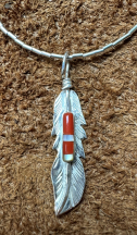 Indianerschmuck Anhnger Feder